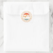 Sticker Carré Drôle Camping Campfire Smores Citation (Sac)
