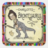 Drôle Charlotte Bronte Saurus Dinosaur Lecteur de