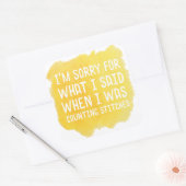 Sticker Carré Drôle Crochet Stitch (Enveloppe)