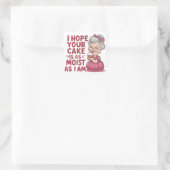 Sticker Carré Drôle Cupcake Baking Grandma cite Cupcake Lover (Sac)