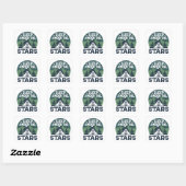 Sticker Carré Drôle de dire de camping (Feuille)