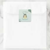 Sticker Carré Drôle de santé mentale | progrès et non perfection (Sac)