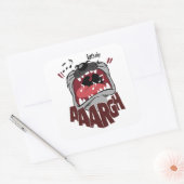 Sticker Carré Drôle dessin animé (Enveloppe)