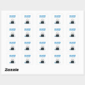 Sticker Carré Drôle Fini le gars du riz (Feuille)