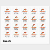 Sticker Carré Drôle J'adore les perroquets (Feuille)