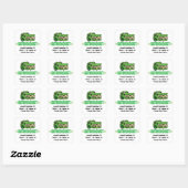 Sticker Carré Drôle J'Aime Les Alligators (Feuille)