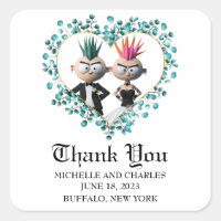 Drôle mignon Mariage Punk