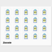 Sticker Carré Drôle pot (Feuille)