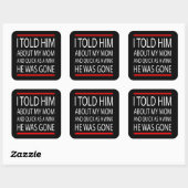 Sticker Carré Drôle slogan (Feuille)
