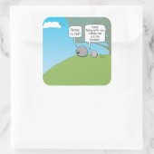 Sticker Carré Drôle, tu roches petit boulder (Sac)