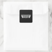Sticker Carré Drone Camera Quadcopter FPV Drones Idée cadeau (Sac)