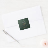 Sticker Carré Droplyt Golf Heritage Vert  (Enveloppe)