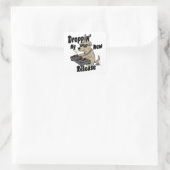 Sticker Carré Droppin' My New Release Chien Hip-Hop (Sac)