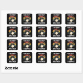 Sticker Carré Drummer I Destruction Silence Drum (Feuille)