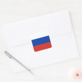 Sticker Carré du drapeau russe (Enveloppe)