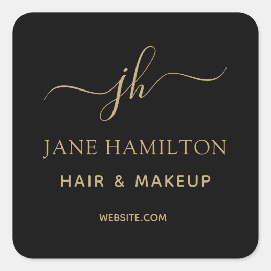 Sticker Carré du logo Monogram Business (Devant)