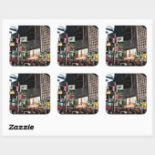 Sticker Carré du New York City Times (Feuille)