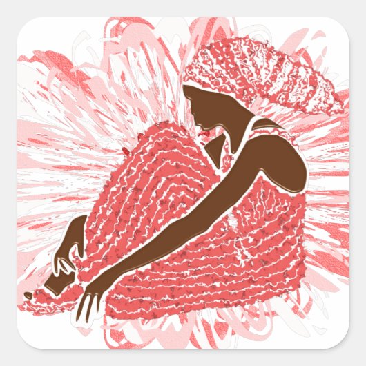 Sticker Carré du patrimoine AFRICAIN (Devant)