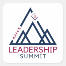 Sticker Carré du sommet du leadership