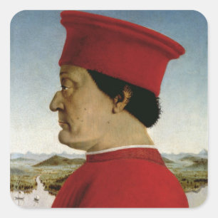Sticker Carré Duc de Federigo DA Montefeltro d'Urbino, c.1465