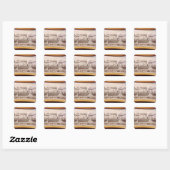 Sticker Carré Duc William de Normandie (Feuille)