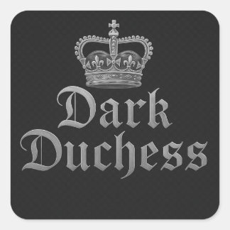 Sticker Carré Duchesse noire