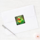 Sticker Carré Duck Frog Swamp (Enveloppe)