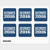 Sticker Carré Duckworth - Tammy Duckworth 2016 (Feuille)