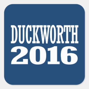 Sticker Carré Duckworth - Tammy Duckworth 2016