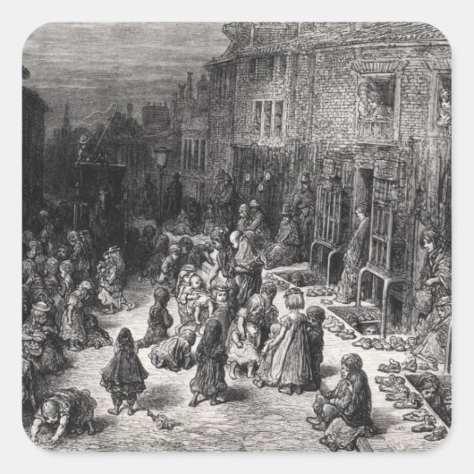 Sticker Carré Dudley Street, sept cadrans (Devant)