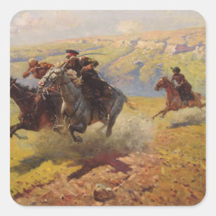 Sticker Carré Duel, 1905