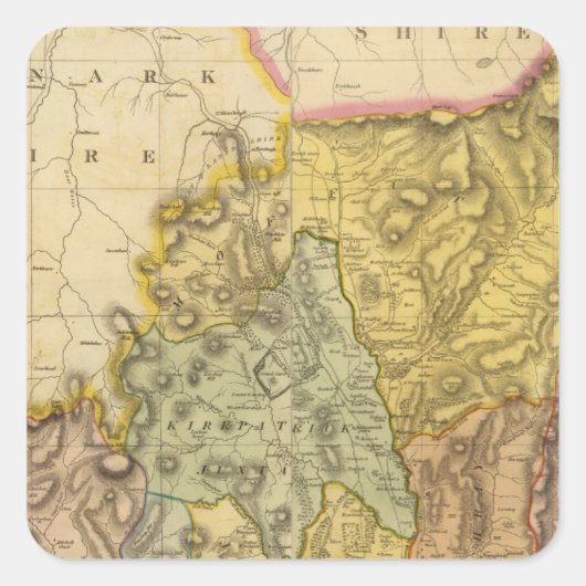 Sticker Carré Dumfriesshire composite 3 (Devant)