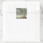 Sticker Carré Dungeness Lighthouse, frais 'A voyage Around Great (Sac)