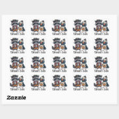 Sticker Carré Duo Effrayant (Feuille)