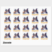 Sticker Carré Duo Effrayant (Feuille)