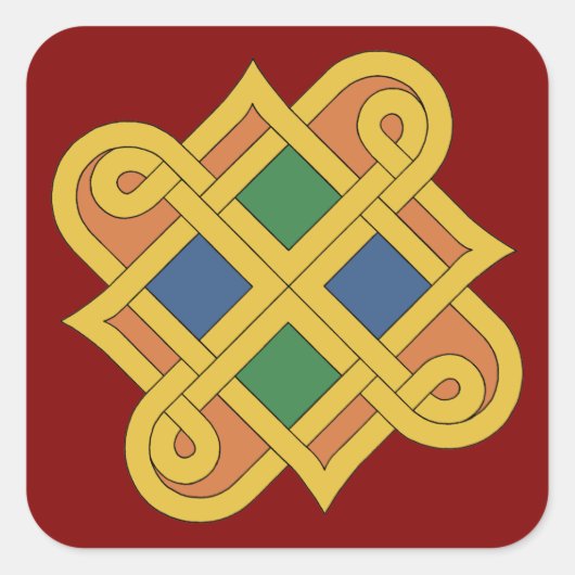 Sticker Carré Durrow Knotwork 2016 (Devant)