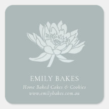 DUSKY BLUE LOTUS FLORAL BUSINESS PROFESSIONNEL