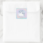 Sticker Carré Dusty Blue Glitter Peach Mint Merci Sweet 16e (Sac)