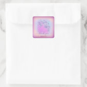 Sticker Carré Dusty Blue Parties scintillant Berry Merci doux 16 (Sac)