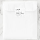 Sticker Carré Dylan name, Editable name, Custom name (Sac)