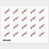 Sticker Carré E = mc² – Mode Génie Activé (Feuille)