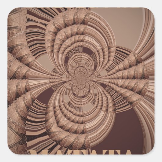 Sticker Carré Earthy Hakuna Matata (Devant)