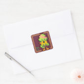 Sticker Carré Easter egg Pixelart, Pixel Art (Enveloppe)