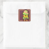 Sticker Carré Easter egg Pixelart, Pixel Art (Sac)