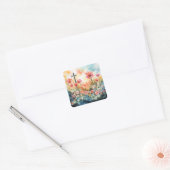 Sticker Carré Easter Sunrise (Enveloppe)
