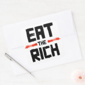 Sticker Carré EAT the RICH (Enveloppe)
