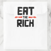 Sticker Carré EAT the RICH (Sac)