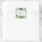 Sticker Carré Eau de Eucalyptus Chic Mariage Shower (Sac)