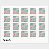 Sticker Carré Eau fleurie (Feuille)