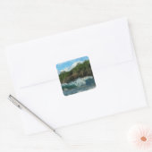 Sticker Carré Eaux hawaïennes (Enveloppe)